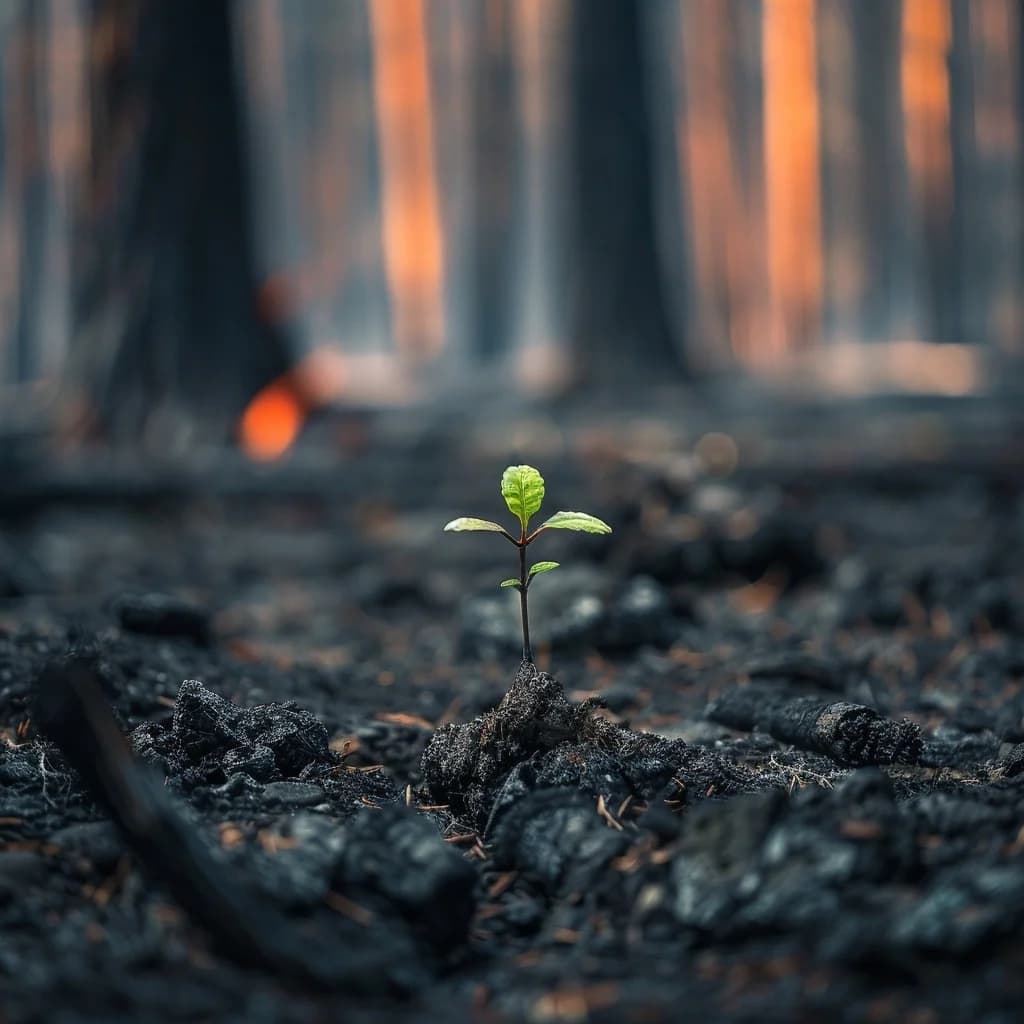 Human Resilience Amidst Destruction