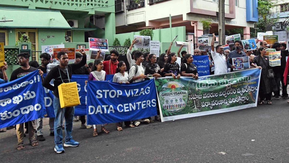 Green Visakha Protests AI Data Centres